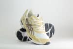 ASICS Gel-NYC White Roasted Coffee – Wit/Beige/Bruin – Heren/Dames/Uniseks Sneakers – Suede/Mesh – 1203A383-117 – Voorkant