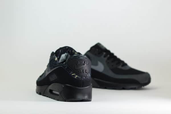 Nike Air Max 90 Black Realtree Edge Camo – Zwart – Heren/Dames/Uniseks Sneakers – Suede/Mesh – IQ0300-001 – Achterkant