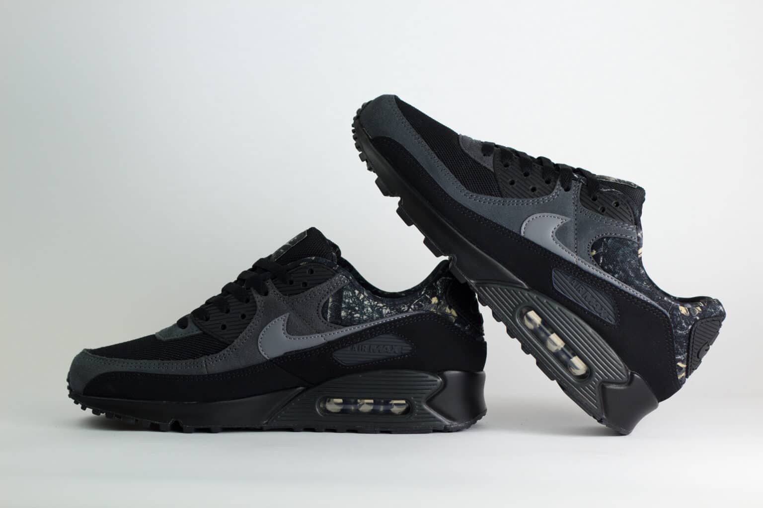 Nike Air Max 90 Black Realtree Edge Camo – Zwart – Heren/Dames/Uniseks Sneakers – Suede/Mesh – IQ0300-001 – Binnenkant