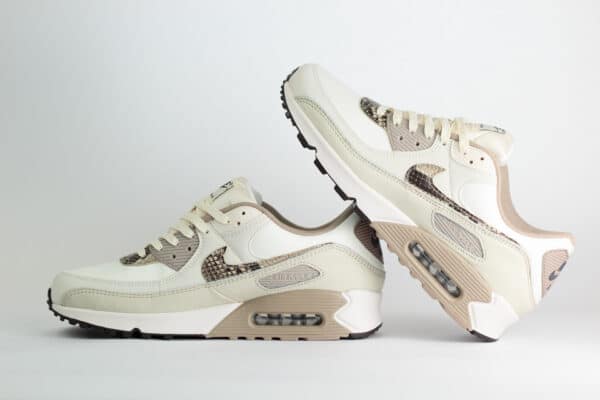 Nike Air Max 90 Light Pink Snakeskin (W) – Beige/Bruin/Wit – Heren/Dames/Uniseks Sneakers – Leer – HV4915-100 – Binnenkant