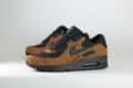 Nike Air Max 90 Premium Light British Tan Velvet Brown – Zwart/Bruin – Heren/Dames/Uniseks Sneakers – Suede/Mesh – IQ0283-281 – Zijkant