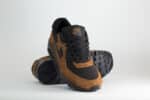 Nike Air Max 90 Premium Light British Tan Velvet Brown – Zwart/Bruin – Heren/Dames/Uniseks Sneakers – Suede/Mesh – IQ0283-281 – Voorkant