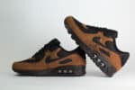Nike Air Max 90 Premium Light British Tan Velvet Brown – Zwart/Bruin – Heren/Dames/Uniseks Sneakers – Suede/Mesh – IQ0283-281 – Binnenkant
