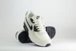 Nike Air Max 90 Sail Croc Print Phantom Black (W) – Beige/Zwart – Heren/Dames/Uniseks Sneakers – Leer – IM3110-101 – Voorkant