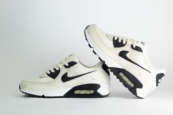 Nike Air Max 90 Sail Croc Print Phantom Black (W) – Beige/Zwart – Heren/Dames/Uniseks Sneakers – Leer – IM3110-101 – Binnenkant