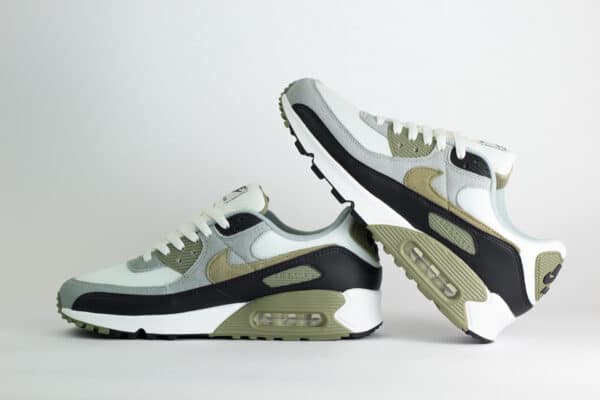 Nike Air Max 90 Silver Sage – Wit/Grijs/Groen – Heren/Dames/Uniseks Sneakers – Suede/Mesh – DM0029-121 – Binnenkant