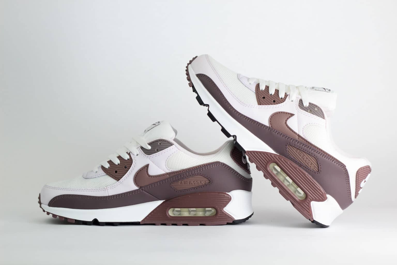 Nike Air Max 90 Tattoo Light Violet Ore (W) – Wit/Roze – Heren/Dames/Uniseks Sneakers – Leer/Mesh – IM4613-104 – Binnenkant