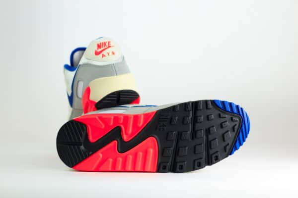 Nike Air Max 90 Ultramarine (2026) – Wit/Blauw – Heren/Dames/Uniseks Sneakers – Leer/Vilt – IU0767-001 – Onderkant
