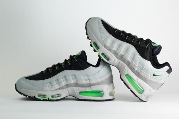 Nike Air Max 95 Racing Pack Light Smoke Green Strike – Zwart/Grijs/Groen – Heren/Dames/Uniseks Sneakers – Leer/Mesh – IH1228-002 – Binnenkant